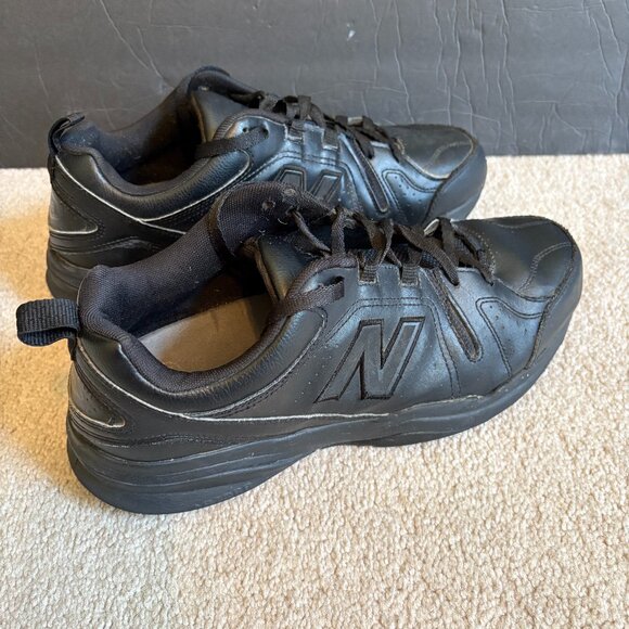 New Balance 608 Men's Running Walking Shoes Size 10.5 Black Leather MX608AB5 - Picture 1 of 10